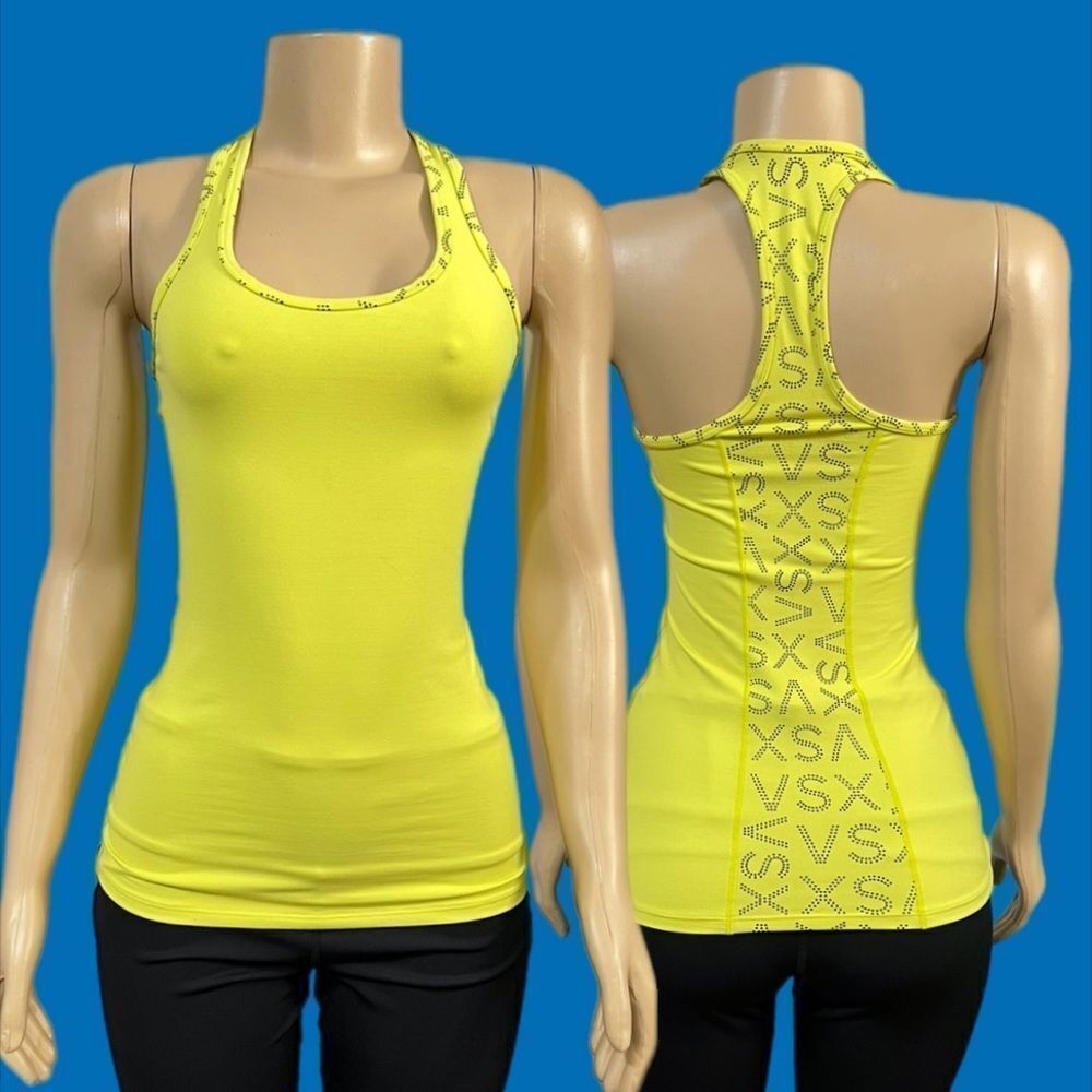 Victorias Secret VSX Sexy Sport unlined Tank top yellow / black Xsmall